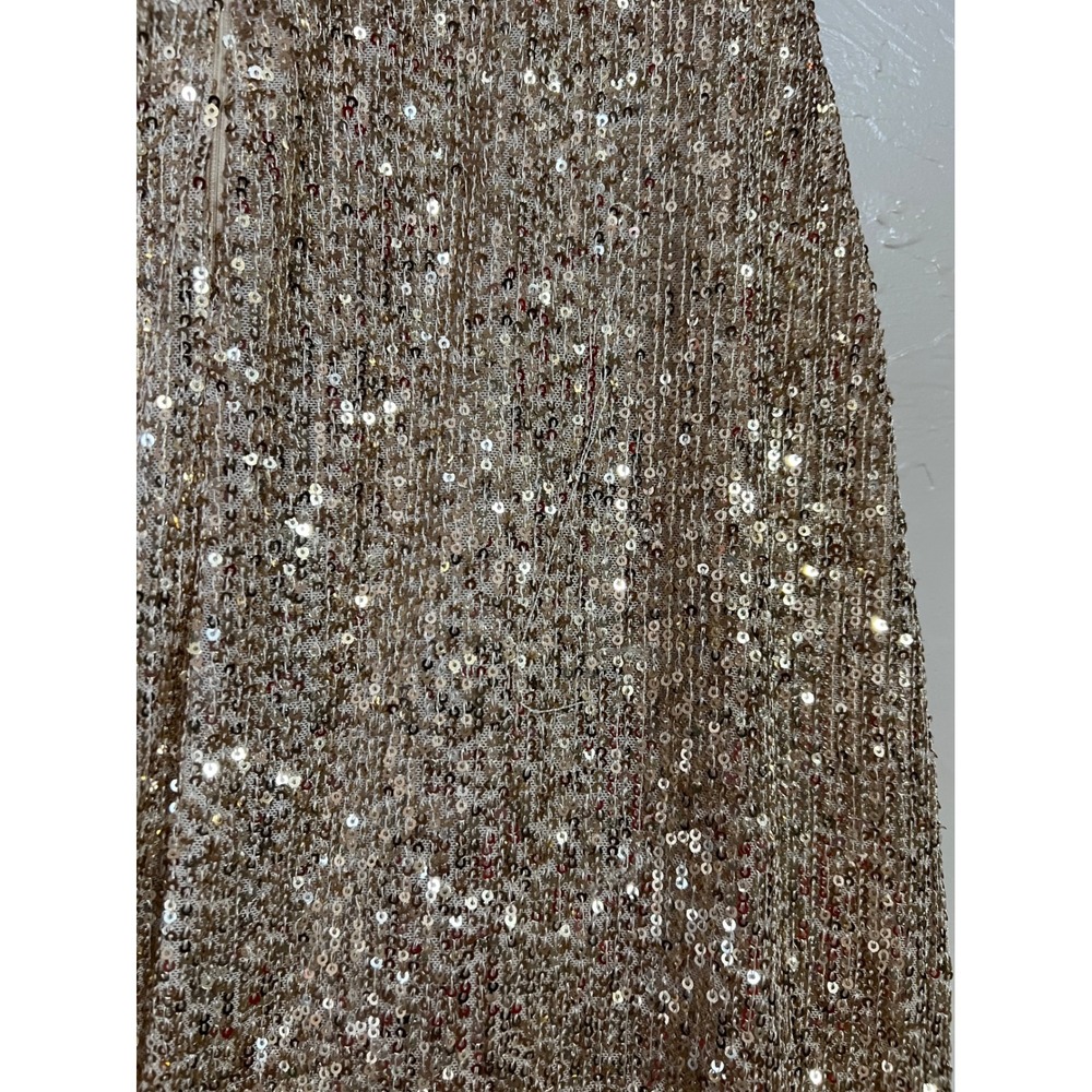 Southern Fried Chics Sequins Ruffle High Low Dress Small Glamorous Evening Party - Picture 6 of 11